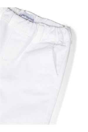 white cotton shorts EMPORIO ARMANI KIDS | 8NHS604N6YZ0100